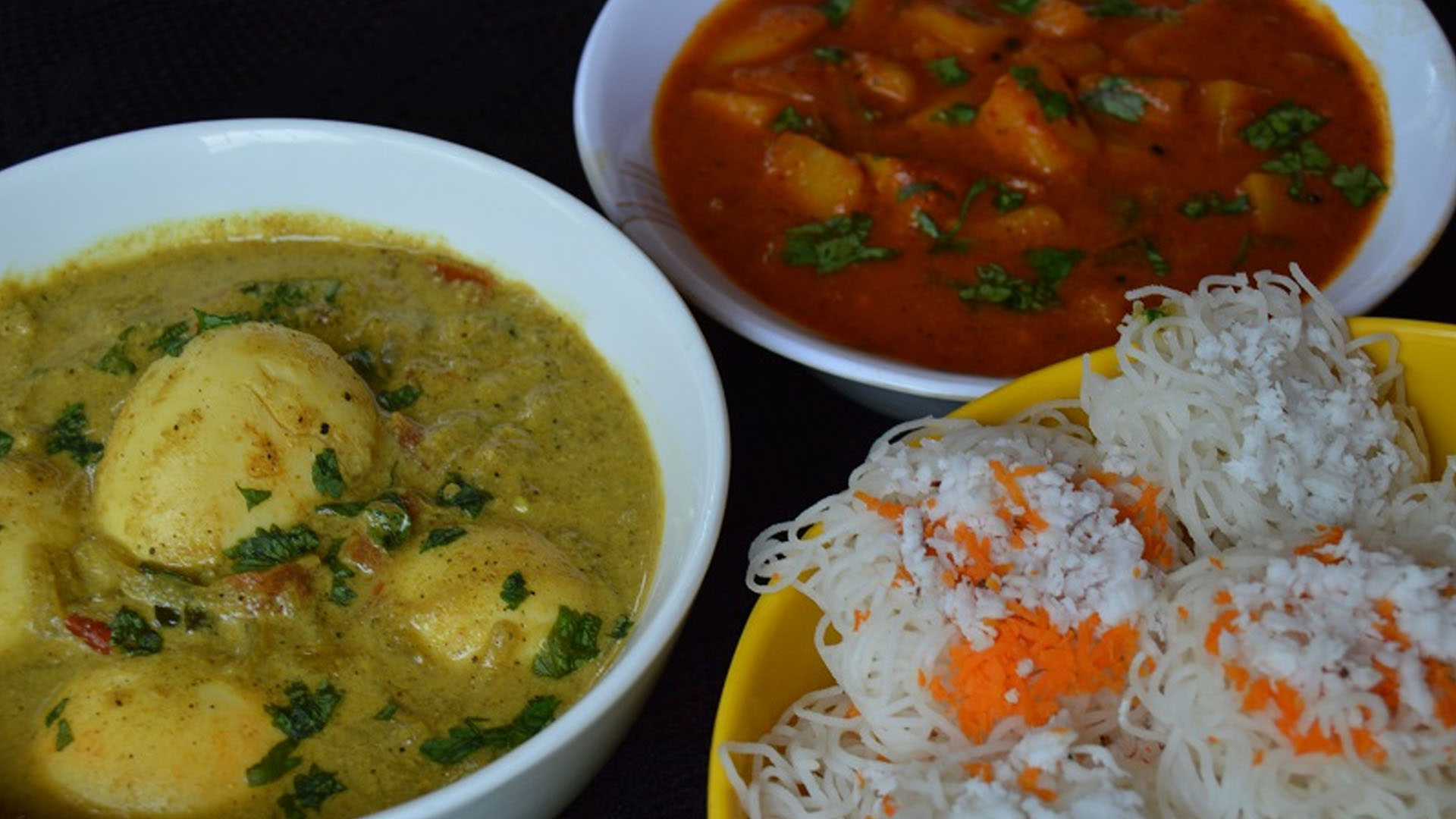 Idiyappam with curry