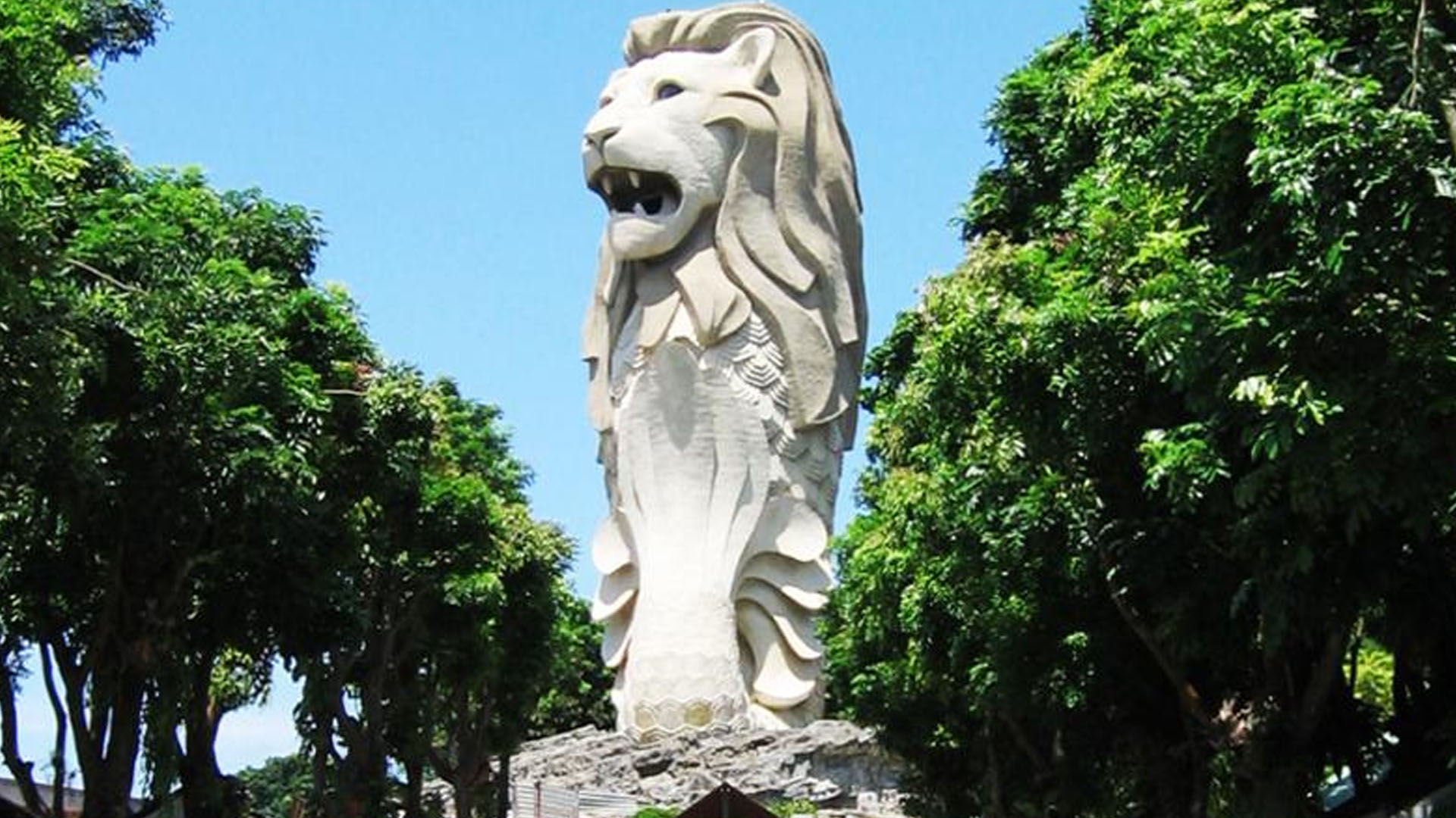 Merlion statue of Sentosa