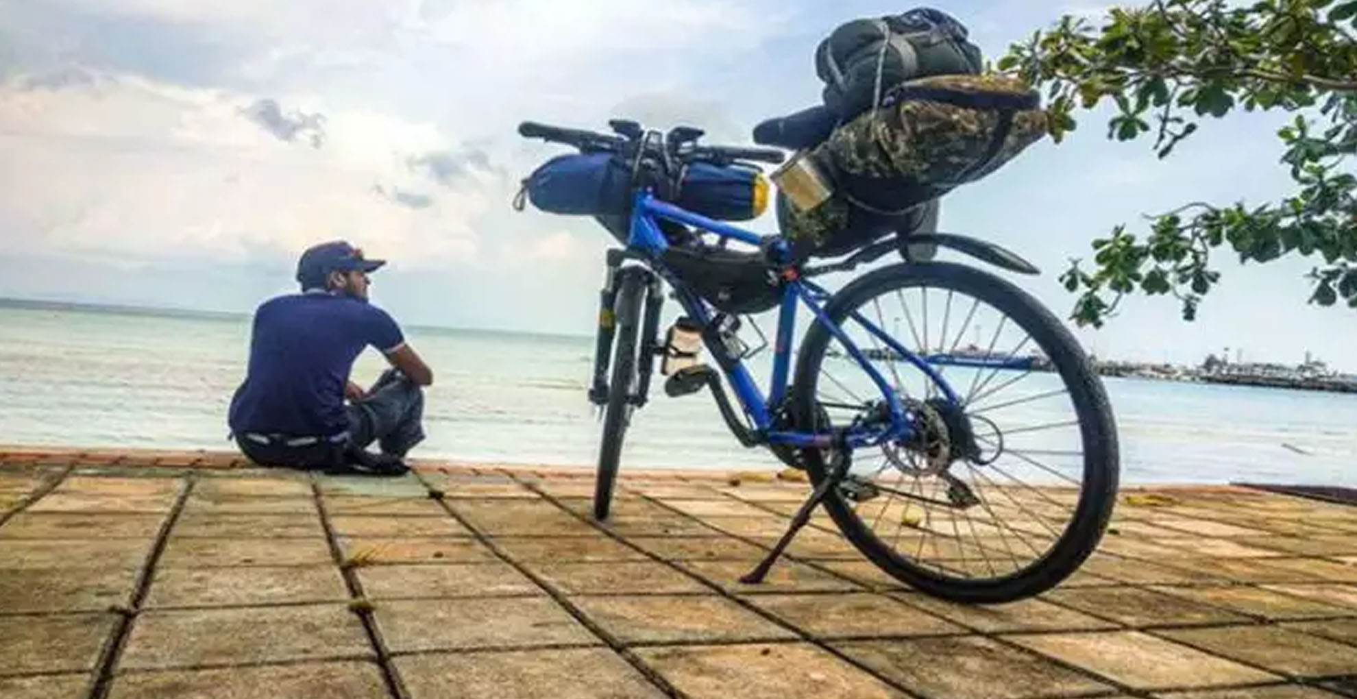 man cycled 6000kms